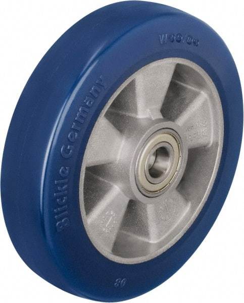 Blickle - 8 Inch Diameter x 1-31/32 Inch Wide, Polyurethane-Elastomer Blickle Besthane Caster Wheel - 1,540 Lb. Capacity, 25/32 Inch Axle Diameter, Ball Bearing - Benchmark Tooling