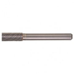 SB-3 Double Cut Solid Carbide Bur-Cylindrical with End Cut - Benchmark Tooling