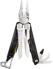 Leatherman - 19 Piece, Multi-Tool Set - Stainless Steel, 4-1/2" OAL, 4-1/2" Closed Length - Benchmark Tooling