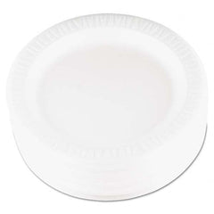 DART - Quiet Classic Laminated Foam Dinnerware, Plate, 9" Diam, WH, 125/PK, 4 Packs/CT - Benchmark Tooling