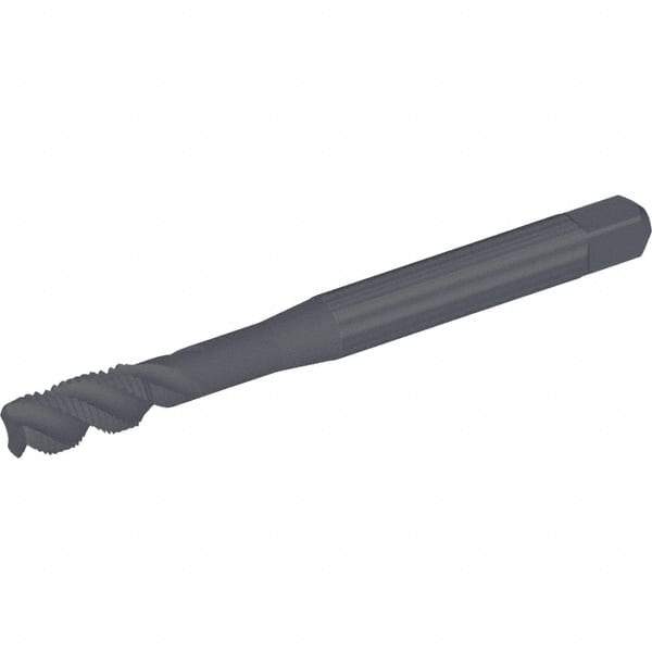 Kennametal - 3/4-10 UNC 4 Flute 2B Modified Bottoming Spiral Flute Tap - Vanadium High Speed Steel, Oxide Finish, 140mm OAL, Right Hand Flute, Right Hand Thread, Series T830 - Benchmark Tooling