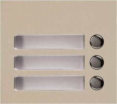 Aiphone - Public Address & Intercom Accessories Type: Three Call Button Panel For Use With: GF and GT Series - Benchmark Tooling