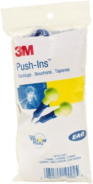 3M - Earplugs Disposable or Reusable: Disposable Style: Corded - Benchmark Tooling