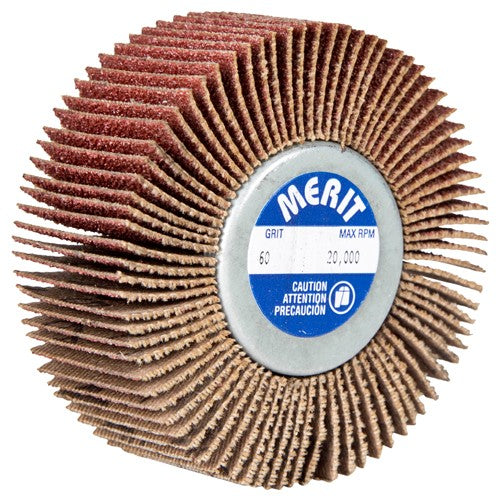 3″ × 3/4″ × 1/4″-20 Super Finish Flap Wheel 120 Grit Aluminum Oxide - Benchmark Tooling