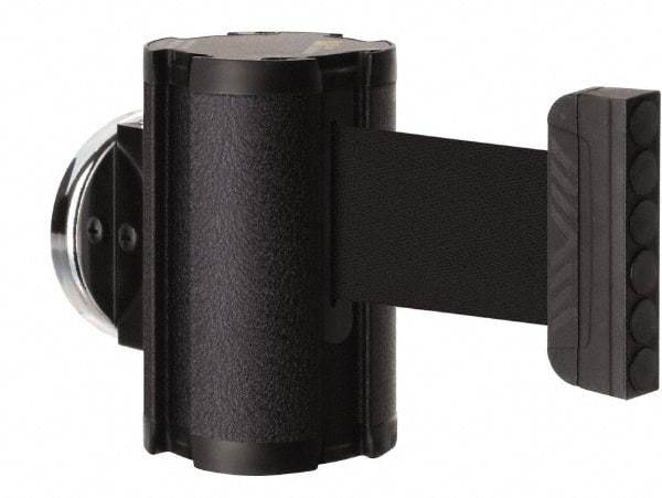 Lavi Industries - 3-1/2" High x 2-1/2" Long x 2-1/2" Wide Magnetic Wall Mount Barrier - Aluminum, Powdercoat Finish, Black, Use with Magnetic Wall Mount Barriers - Benchmark Tooling