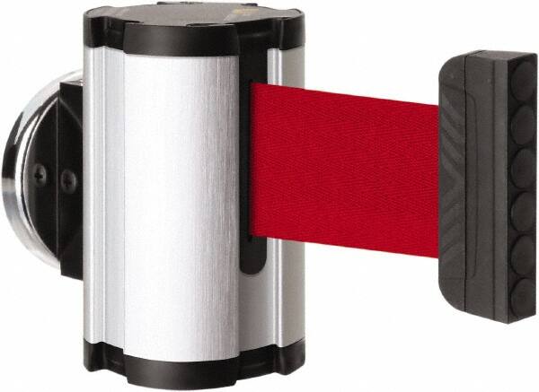 Lavi Industries - 3-1/2" High x 2-1/2" Long x 2-1/2" Wide Magnetic Wall Mount Barrier - Aluminum, Satin Chrome Finish, Satin Aluminum, Use with Magnetic Wall Mount Barriers - Benchmark Tooling