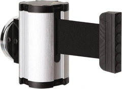 Lavi Industries - 3-1/2" High x 2-1/2" Long x 2-1/2" Wide Magnetic Wall Mount Barrier - Aluminum, Satin Chrome Finish, Satin Aluminum, Use with Magnetic Wall Mount Barriers - Benchmark Tooling