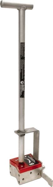 Mag-Mate - 75 Lb Load Capacity, Magnetic Lifter - 28-1/2" High x 7" Wide, 2 Poles - Benchmark Tooling