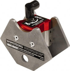 Mag-Mate - 1-15/16" Wide x 4" Deep x 3-3/4" High Rare Earth Magnetic Welding & Fabrication Square - 150 Lb Average Pull Force - Benchmark Tooling