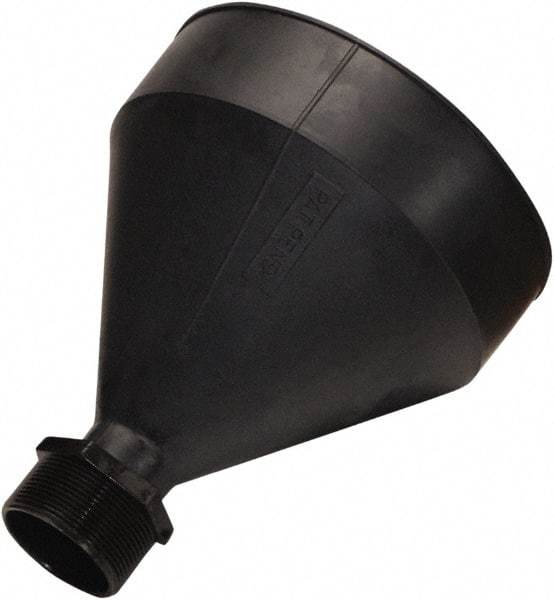 Funnel King - 9-3/16" High x 7-1/2" Diam, Polyethylene, Drum Funnel - 55 Gal Drum/Pail Capacity - Benchmark Tooling