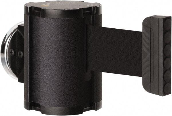 Lavi Industries - 3-1/2" High x 2-1/2" Long x 2-1/2" Wide Magnetic Wall Mount Barrier - Aluminum, Powdercoat Finish, Black, Use with Magnetic Wall Mount Barriers - Benchmark Tooling