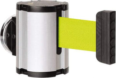 Lavi Industries - 3-1/2" High x 2-1/2" Long x 2-1/2" Wide Magnetic Wall Mount Barrier - Aluminum, Satin Chrome Finish, Satin Aluminum, Use with Magnetic Wall Mount Barriers - Benchmark Tooling