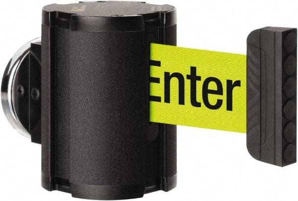 Lavi Industries - 3-1/2" High x 2-1/2" Long x 2-1/2" Wide Magnetic Wall Mount Barrier - Aluminum, Powdercoat Finish, Black, Use with Magnetic Wall Mount Barriers - Benchmark Tooling