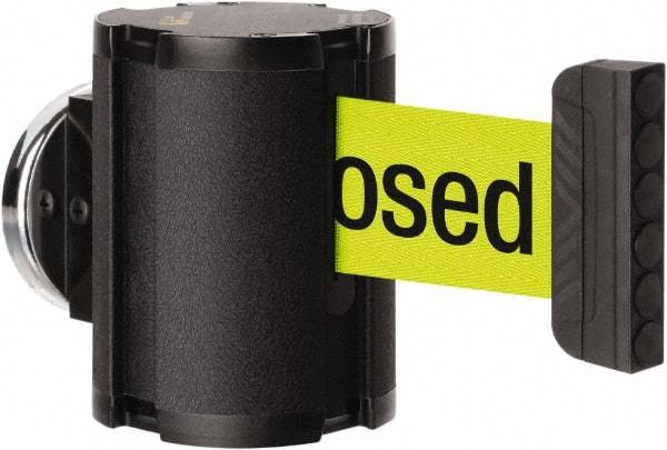 Lavi Industries - 3-1/2" High x 2-1/2" Long x 2-1/2" Wide Magnetic Wall Mount Barrier - Aluminum, Powdercoat Finish, Black, Use with Magnetic Wall Mount Barriers - Benchmark Tooling