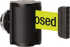 Lavi Industries - 3-1/2" High x 2-1/2" Long x 2-1/2" Wide Magnetic Wall Mount Barrier - Aluminum, Powdercoat Finish, Black, Use with Magnetic Wall Mount Barriers - Benchmark Tooling