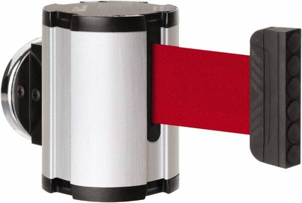 Lavi Industries - 3-1/2" High x 2-1/2" Long x 2-1/2" Wide Magnetic Wall Mount Barrier - Aluminum, Satin Chrome Finish, Satin Aluminum, Use with Magnetic Wall Mount Barriers - Benchmark Tooling