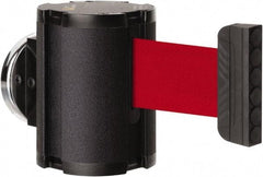 Lavi Industries - 3-1/2" High x 2-1/2" Long x 2-1/2" Wide Magnetic Wall Mount Barrier - Aluminum, Powdercoat Finish, Black, Use with Magnetic Wall Mount Barriers - Benchmark Tooling