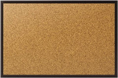 Quartet - 72" Wide x 48" High Open Cork Bulletin Board - Natural (Color) - Benchmark Tooling