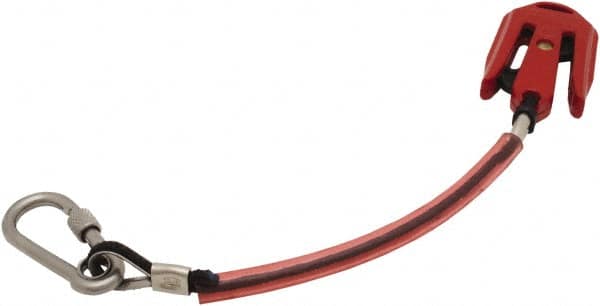 Proto - 10-1/2" Tethered Tool Lanyard - Skyhook Connection, 11" Extended Length, Orange - Benchmark Tooling