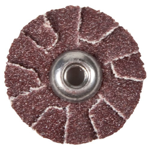 4″ Aluminum Oxide Overlap Slotted Disc 2-Ply 60 Grit 1/4″–20 Eyelet - Benchmark Tooling