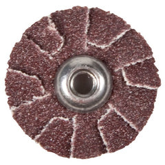 4″ Aluminum Oxide Overlap Slotted Disc 2-Ply 60 Grit 1/4″–20 Eyelet - Benchmark Tooling