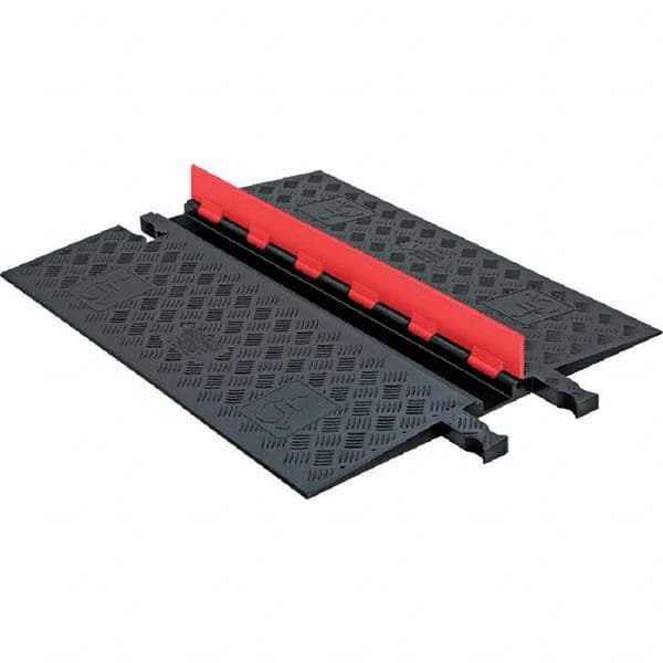 Checkers - On Floor Cable Covers Cover Material: Polyurethane Number of Channels: 1 - Benchmark Tooling