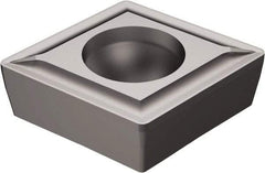 Sandvik Coromant - CCMT21.51 UF Grade 5015 Carbide Turning Insert - Uncoated, 80° Diamond, 1/4" Inscr Circle, 3/32" Thick, 1/64" Corner Radius - Benchmark Tooling