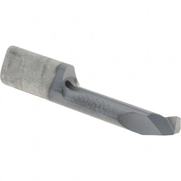 HORN - 0.197" Min Bore Diam, 0.787" Max Bore Depth, 4mm Shank Diam, Profile Boring Bar - 0.008" Corner Radius, Right Hand Cut, Solid Carbide, AlTiN Finish - Exact Industrial Supply