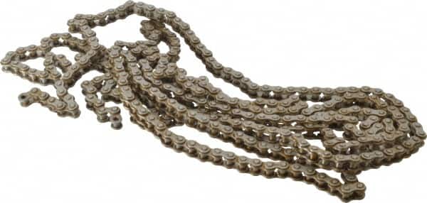 Morse - 3/8" Pitch, ANSI 35MG, Corrosion Resistant Roller Chain - Chain No. 35MG, 10 Ft. Long, 1/5" Roller Diam, 3/16" Roller Width - Benchmark Tooling