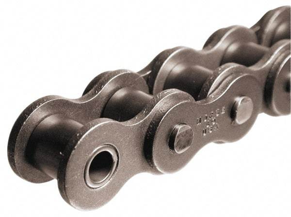 Morse - 1" Pitch, ANSI 80-3, Triple Strand Roller Chain - Chain No. 80-3, 10 Ft. Long, 5/8" Roller Diam, 5/8" Roller Width - Benchmark Tooling