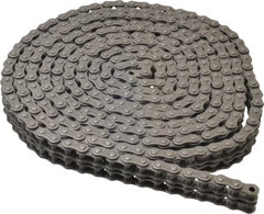 Morse - 3/8" Pitch, ANSI 35-2, Double Strand Roller Chain - Chain No. 35-2, 1/5" Roller Diam, 3/16" Roller Width - Benchmark Tooling