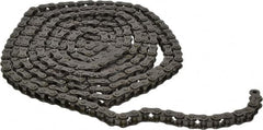 Morse - 3/8" Pitch, ANSI 35, Single Strand Roller Chain - Chain No. 35, 10 Ft. Long, 1/5" Roller Diam, 3/16" Roller Width - Benchmark Tooling