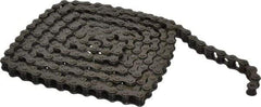 Morse - 1/2" Pitch, ANSI 41, Single Strand Roller Chain - Chain No. 41, 10 Ft. Long, 0.306" Roller Diam, 1/4" Roller Width - Benchmark Tooling