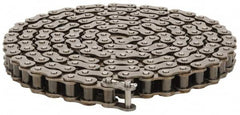 Morse - 3/4" Pitch, ANSI 60, Single Strand Roller Chain - Chain No. 60, 10 Ft. Long, 15/32" Roller Diam, 1/2" Roller Width - Benchmark Tooling