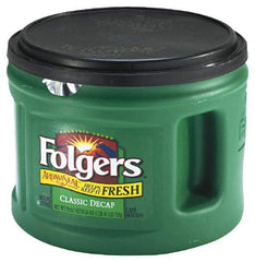 Folgers - Folgers Decaffeinated Ground Coffee, 22.6 oz. Can - Benchmark Tooling