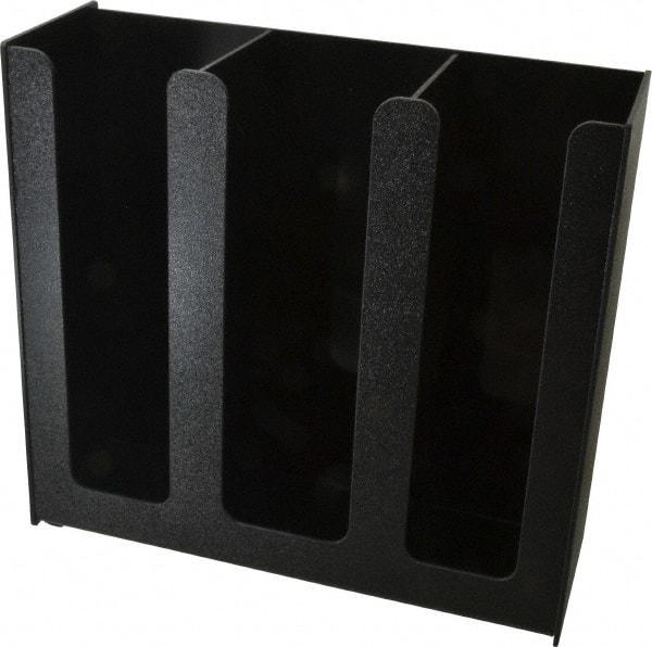 Vertiflex Products - 12-3/4 x 4-1/2 x 12" Three Column Cup Holder - Black - Benchmark Tooling