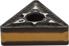 Iscar - TNMG332 GN Grade IC8250 Carbide Turning Insert - TiCN/Al2O3/TiN Finish, 60° Triangle, 3/8" Inscr Circle, 3/16" Thick, 1/32" Corner Radius - Benchmark Tooling