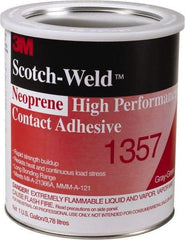 3M - Construction Adhesives - 1357 1G NEOPRN GRY/GRN SCOTCHWELD HP CONTACT ADH - Benchmark Tooling