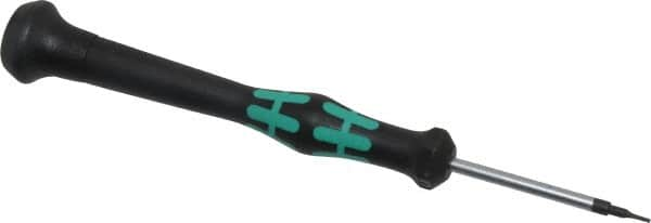 Wera - 0.9mm Precision Miniature Hex Driver - 1-9/16" Bade Length, Ergonomic with Spinning Cap Handle, 1-9/16" OAL - Benchmark Tooling