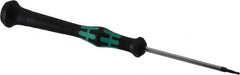 Wera - 1.5mm Precision Miniature Hex Driver - 2-3/8" Bade Length, Ergonomic with Spinning Cap Handle, 2-3/8" OAL - Benchmark Tooling