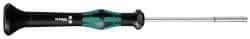 Wera - 9/64" Solid Shaft Precision Nutdriver - Ergonomic Handle, 6-1/4" OAL - Benchmark Tooling