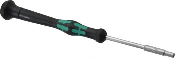 Wera - 3/32" Solid Shaft Precision Nutdriver - Ergonomic Handle, 6-1/4" OAL - Benchmark Tooling