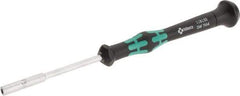 Wera - 7/64" Solid Shaft Precision Nutdriver - Ergonomic Handle, 6-1/4" OAL - Benchmark Tooling