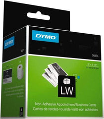 Dymo - 2" Wide x 3-1/2" Long, White Appointment Card Label - For DYMO LabelWriter Printers - Benchmark Tooling