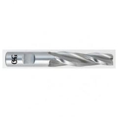 3/8 x 1/2 x 2-1/4 x 4-1/4 3 Fl HSS-CO Tapered Center Cutting End Mill -  Bright - Benchmark Tooling