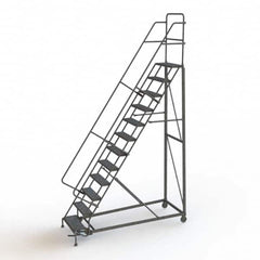 TRI-ARC - Rolling & Wall Mounted Ladders & Platforms Type: Rolling Warehouse Ladder Style: Rolling Safety Ladder - Benchmark Tooling