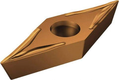 Sandvik Coromant - VCET2203 UM Grade 1125 Carbide Turning Insert - TiAlN/AlCr2O3 Finish, 35° Diamond, 1/4" Inscr Circle, 1/8" Thick, 0.1mm Corner Radius - Benchmark Tooling