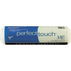 Krylon - 3/8" Nap, 9" Wide Paint Roller Cover - Semi-Smooth Texture, Polyester & Knitted - Benchmark Tooling