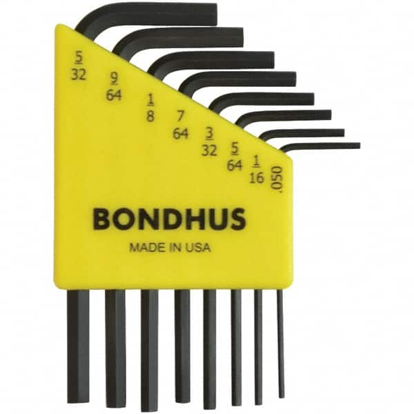 Bondhus - Hex Key Sets Tool Type: Hex Handle Type: L-Key Short Arm - Benchmark Tooling