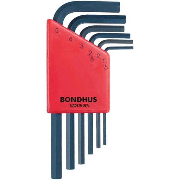 Bondhus - Hex Key Sets Tool Type: Hex Handle Type: L-Key Short Arm - Benchmark Tooling